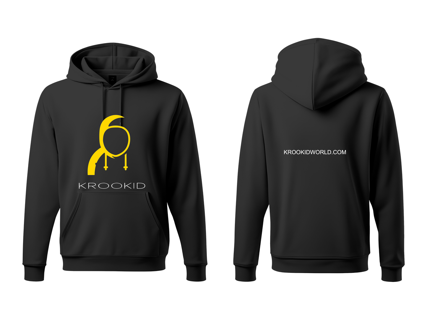 Krookid Signature Hoodie Single Stripe Gold