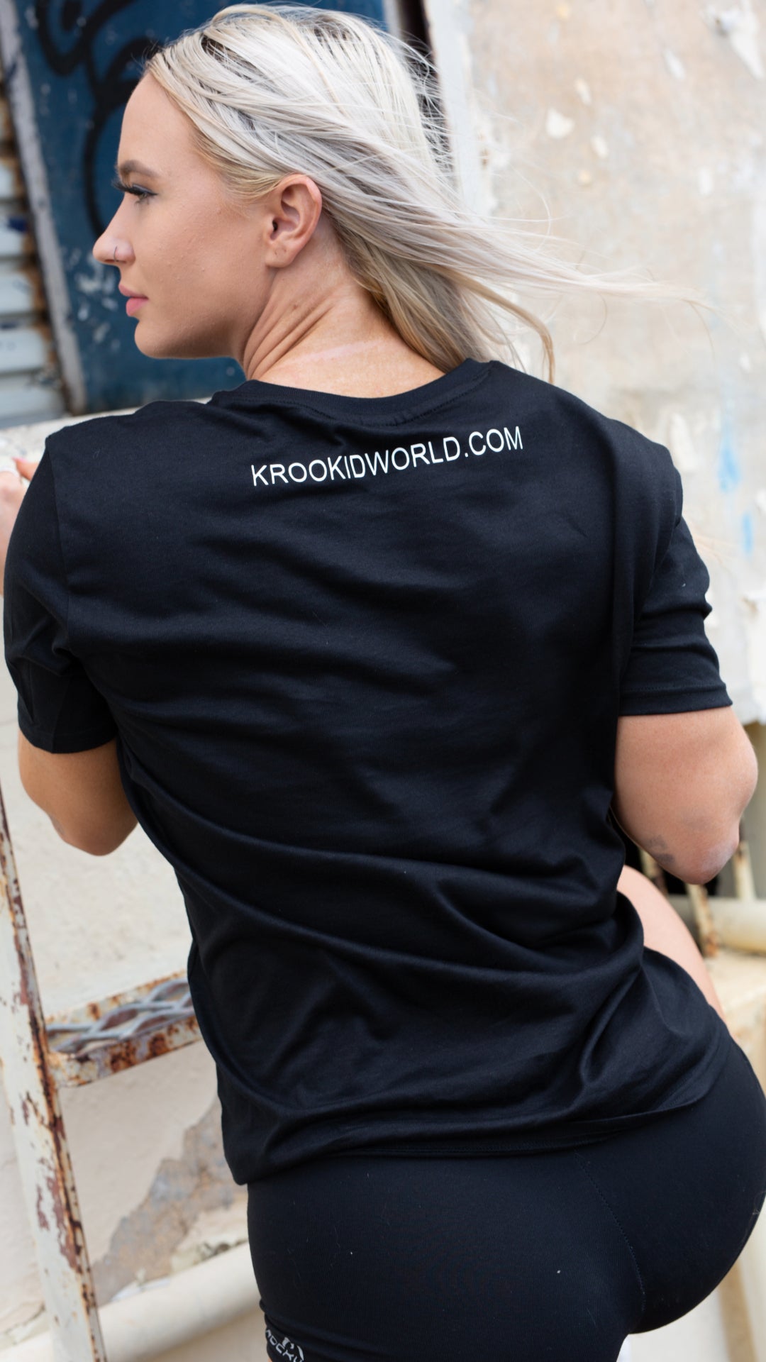 Krookid Signature Tee Single Stripe Light Green - Short sleeve T-shirt